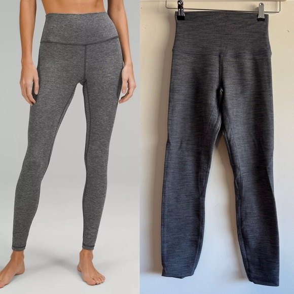 Lululemon Align Pant 28” in Herringbone Grey size 4 - Picture 1 of 10